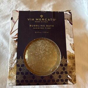 Via Mercato Shimmering Bubble Bath "JASMINE FIRE" 8.4 oz